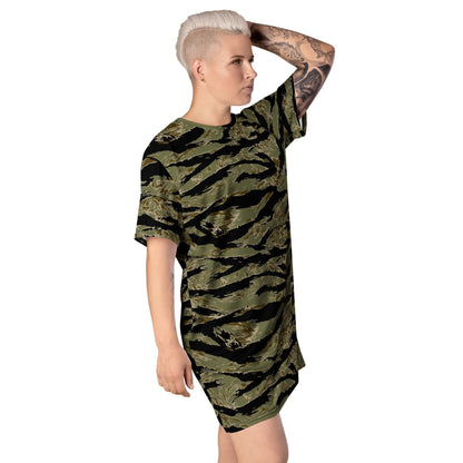 American Tiger Stripe Sparse John Wayne CAMO T-shirt dress - Womens T-Shirt Dress