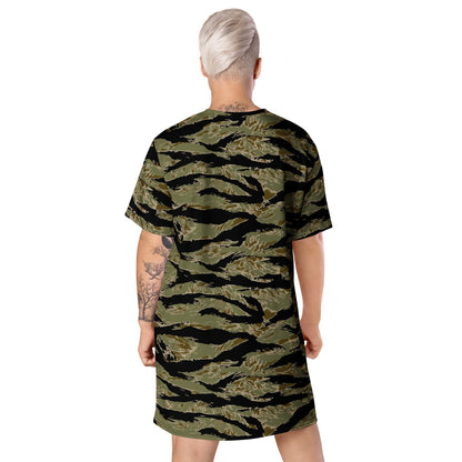 American Tiger Stripe Sparse John Wayne CAMO T-shirt dress - Womens T-Shirt Dress