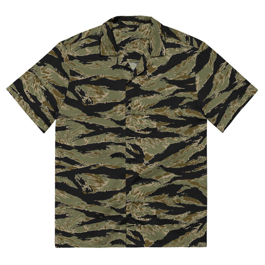 American Tiger Stripe Sparse John Wayne CAMO Unisex button shirt - 2XS - Button Shirt