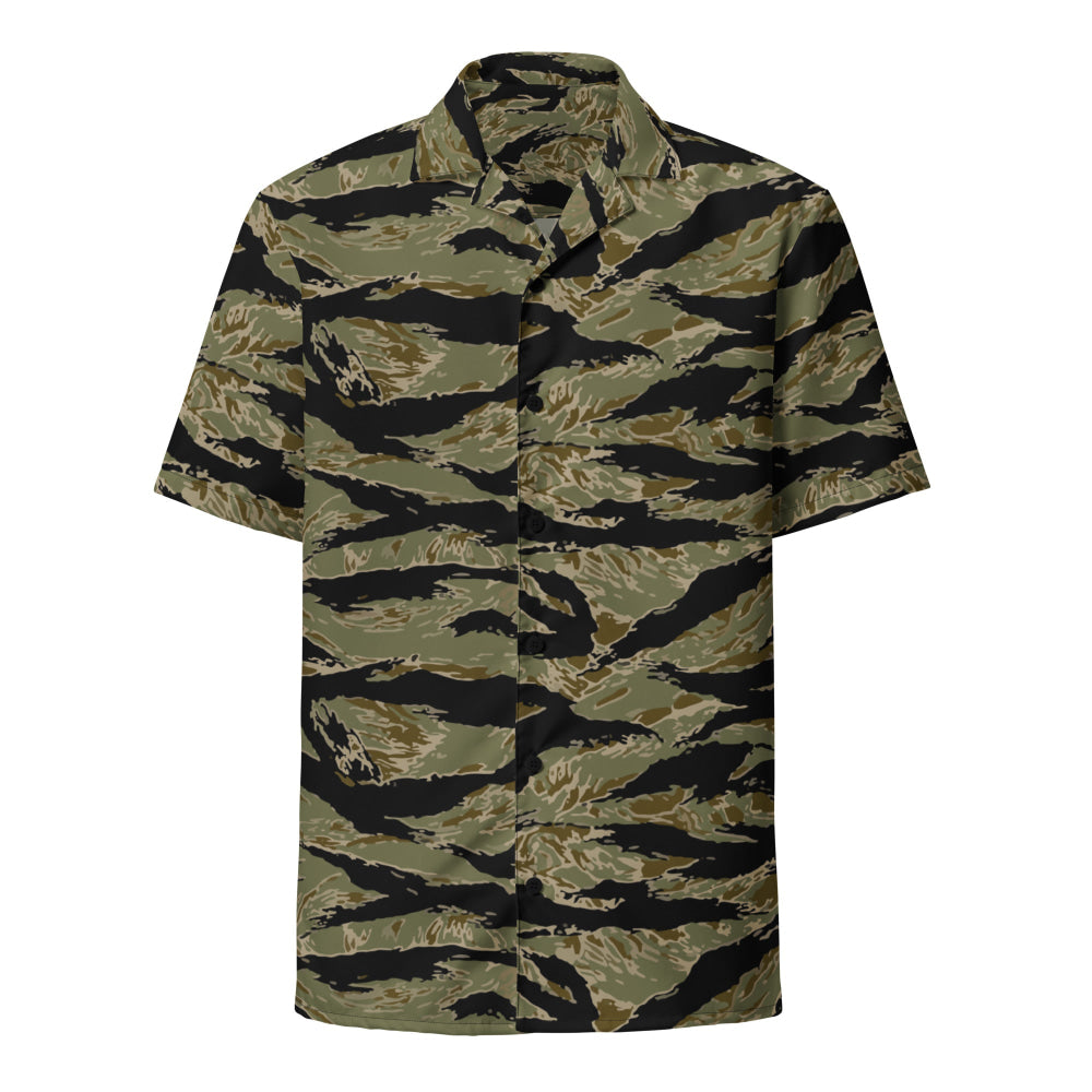 American Tiger Stripe Sparse John Wayne CAMO Unisex button shirt - Button Shirt