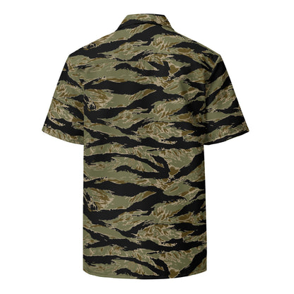 American Tiger Stripe Sparse John Wayne CAMO Unisex button shirt - Button Shirt