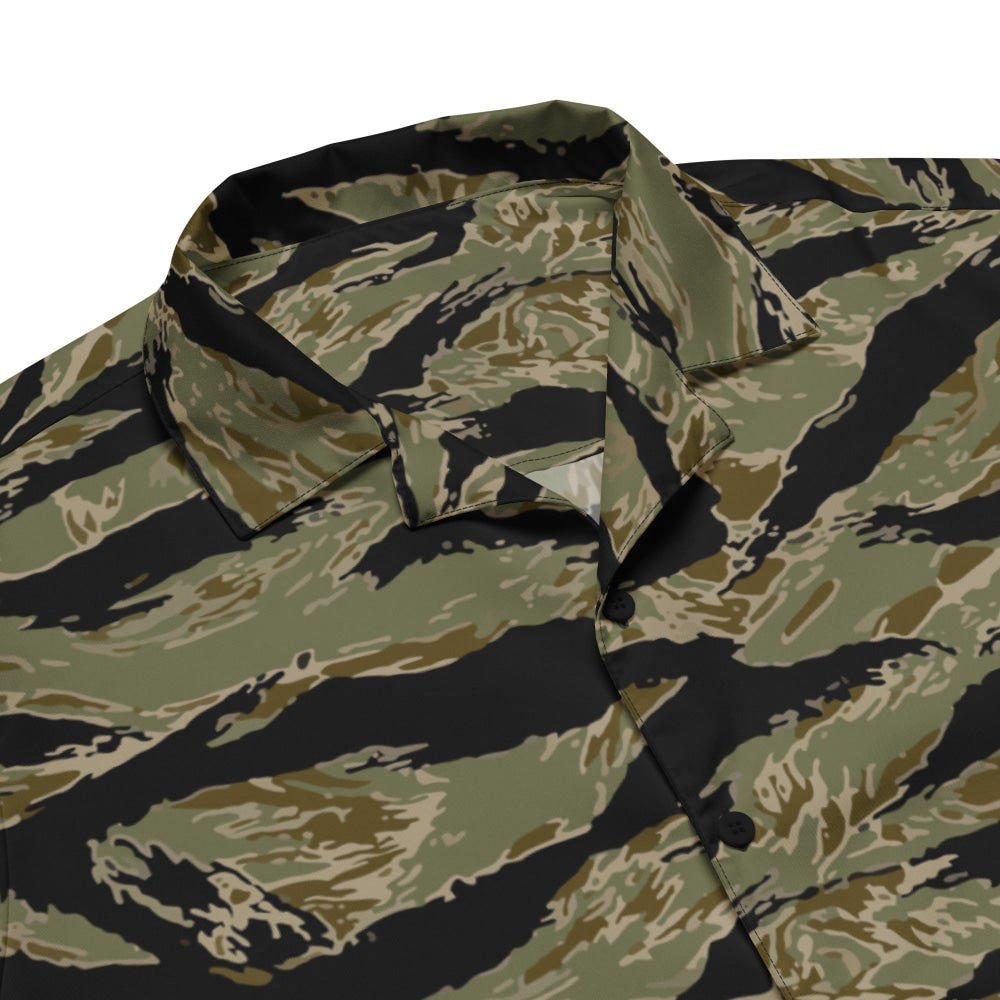 American Tiger Stripe Sparse John Wayne CAMO Unisex button shirt - Button Shirt