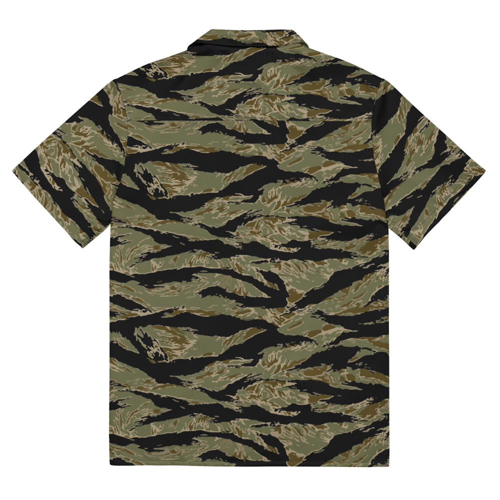 American Tiger Stripe Sparse John Wayne CAMO Unisex button shirt - Button Shirt