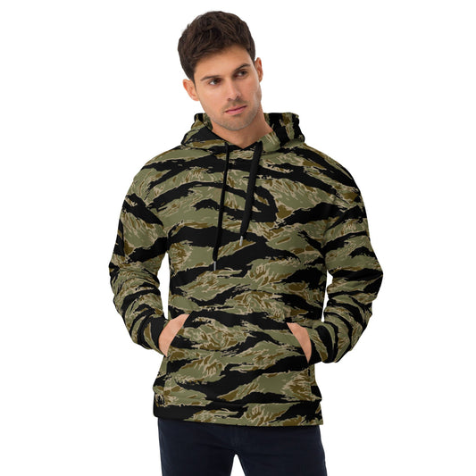 American Tiger Stripe Sparse John Wayne CAMO Unisex Hoodie - 2XS