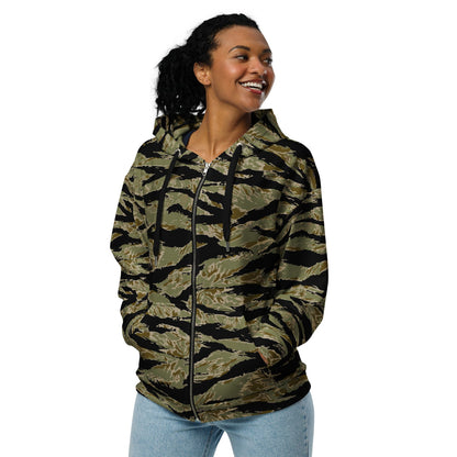 American Tiger Stripe Sparse John Wayne CAMO Unisex zip hoodie - Zip Hoodie