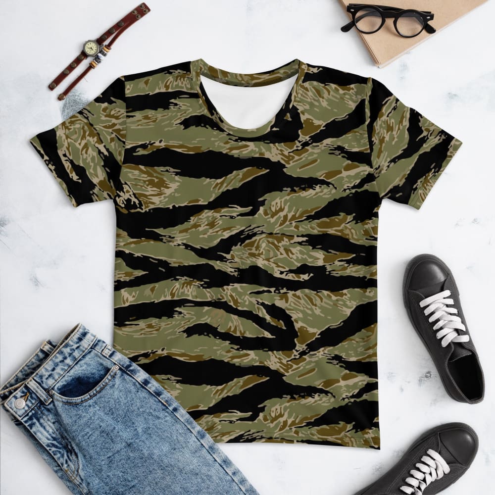 American Tiger Stripe Sparse John Wayne CAMO Women’s T-shirt - Womens T-Shirt