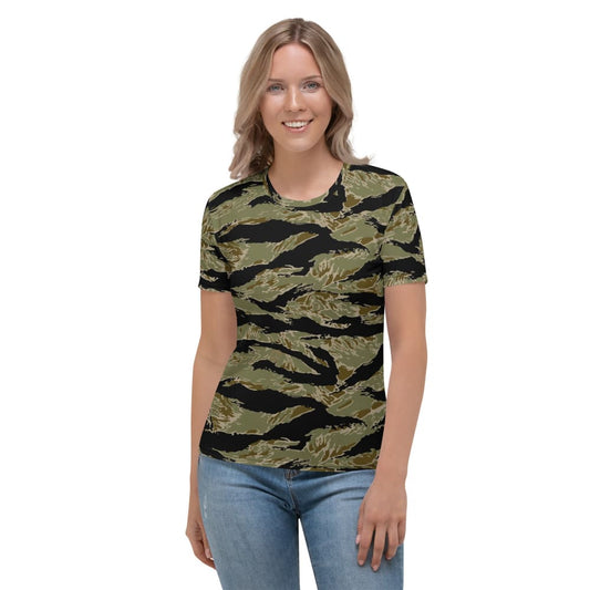 American Tiger Stripe Sparse John Wayne CAMO Women’s T-shirt - XS - Womens T-Shirt