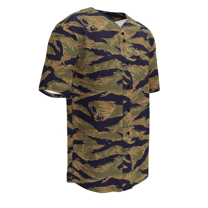 American Tiger Stripe Special Forces Advisor Gold CAMO baseball jersey - Baseball Jerseys