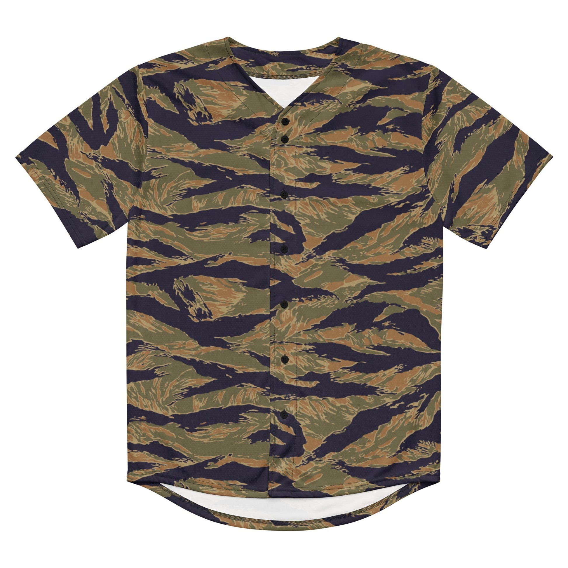 American Tiger Stripe Special Forces Advisor Gold CAMO baseball jersey - Baseball Jerseys