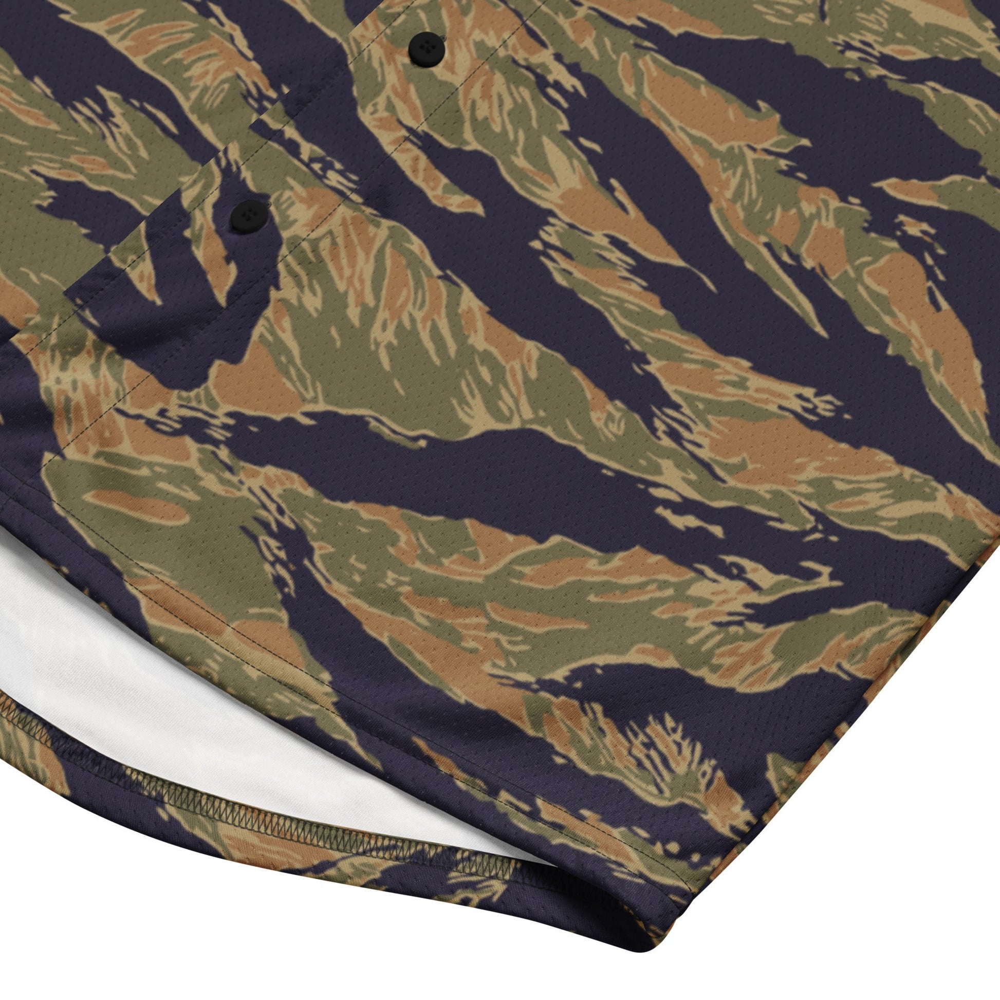 American Tiger Stripe Special Forces Advisor Gold CAMO baseball jersey - Baseball Jerseys