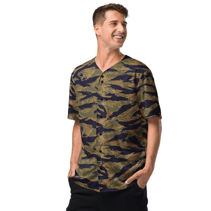 American Tiger Stripe Special Forces Advisor Gold CAMO baseball jersey - Baseball Jerseys