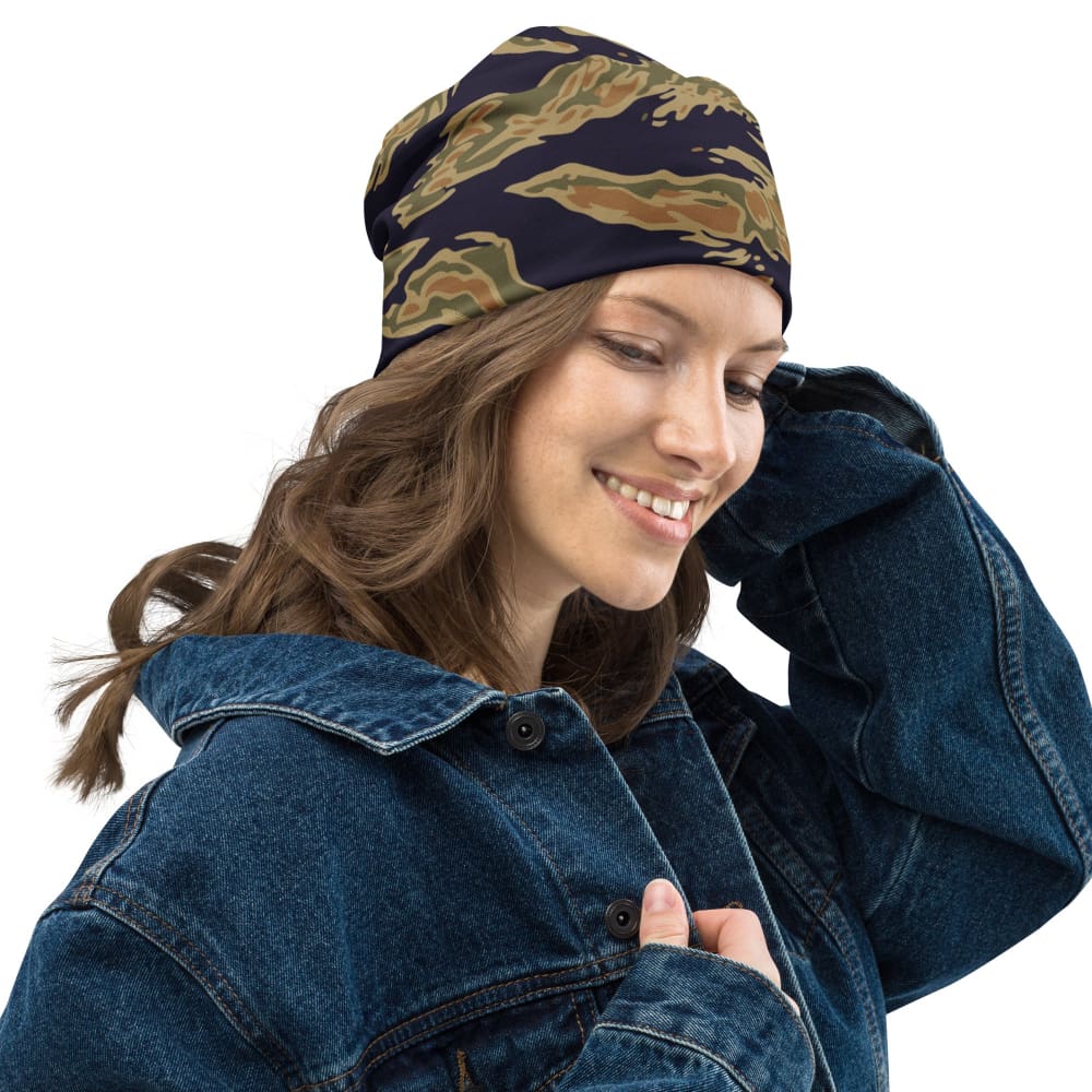American Tiger Stripe Special Forces Advisor Gold CAMO Beanie
