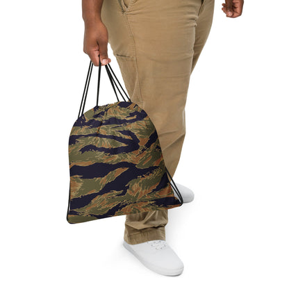 American Tiger Stripe Special Forces Advisor Gold CAMO Drawstring Bag - Bags