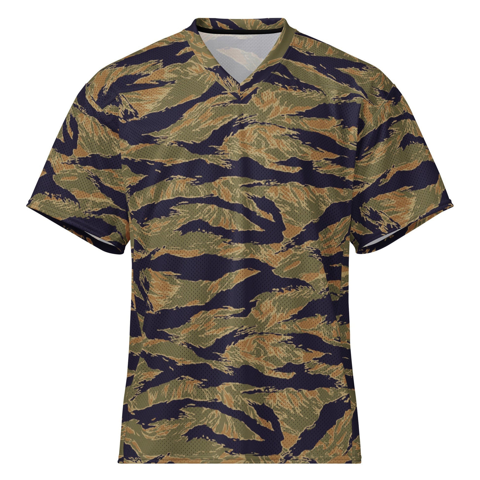 American Tiger Stripe Special Forces Advisor Gold CAMO football jersey - 2XS - Football Jersey