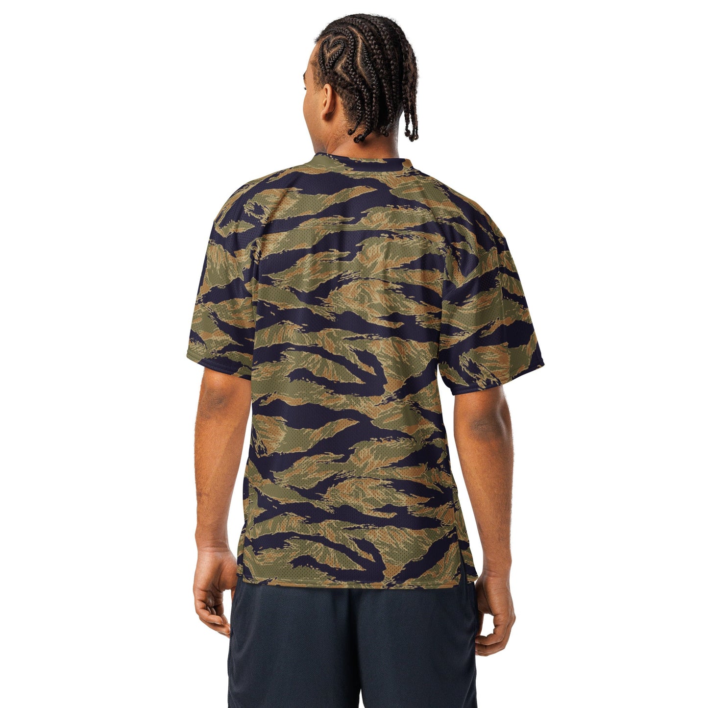 American Tiger Stripe Special Forces Advisor Gold CAMO football jersey - Football Jersey