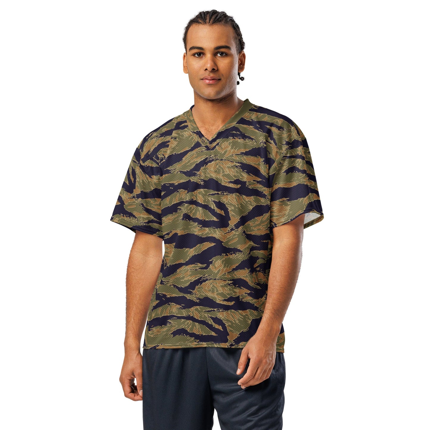 American Tiger Stripe Special Forces Advisor Gold CAMO football jersey - Football Jersey