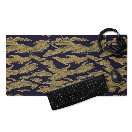 American Tiger Stripe Special Forces Advisor Gold CAMO Gaming mouse pad - 36″×18″