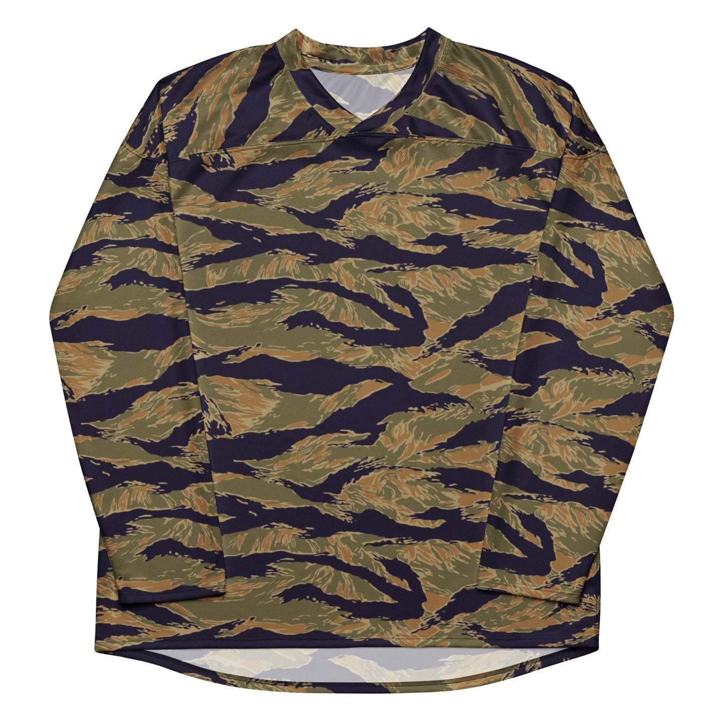 American Tiger Stripe Special Forces Advisor Gold CAMO hockey fan jersey - Hockey Jerseys