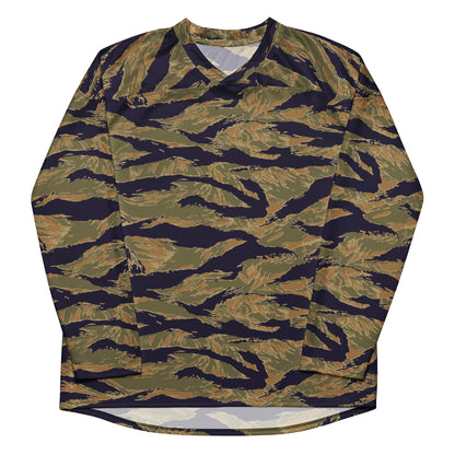 American Tiger Stripe Special Forces Advisor Gold CAMO hockey fan jersey - Hockey Jerseys