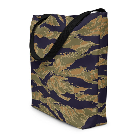 American Tiger Stripe Special Forces Advisor Gold CAMO Large Tote Bag - Bags