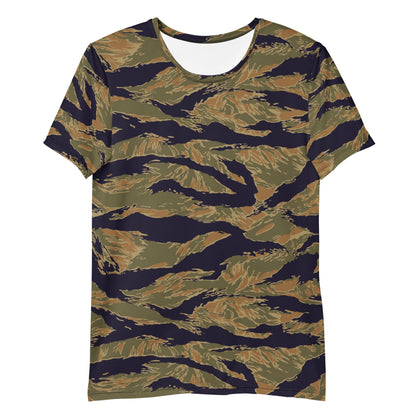 American Tiger Stripe Special Forces Advisor Gold CAMO Mens Athletic T-shirt - T-Shirts
