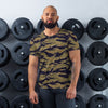 American Tiger Stripe Special Forces Advisor Gold CAMO Men’s Athletic T-shirt - XS Mens