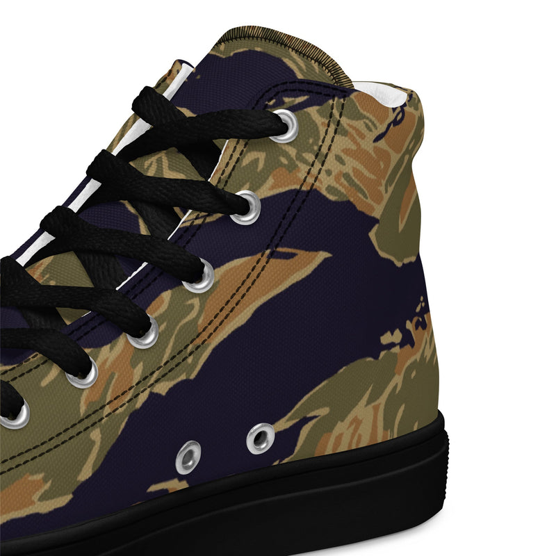 Tiger Stripe Special Forces Advisor Gold CAMO Mens High-Top Canvas Shoes