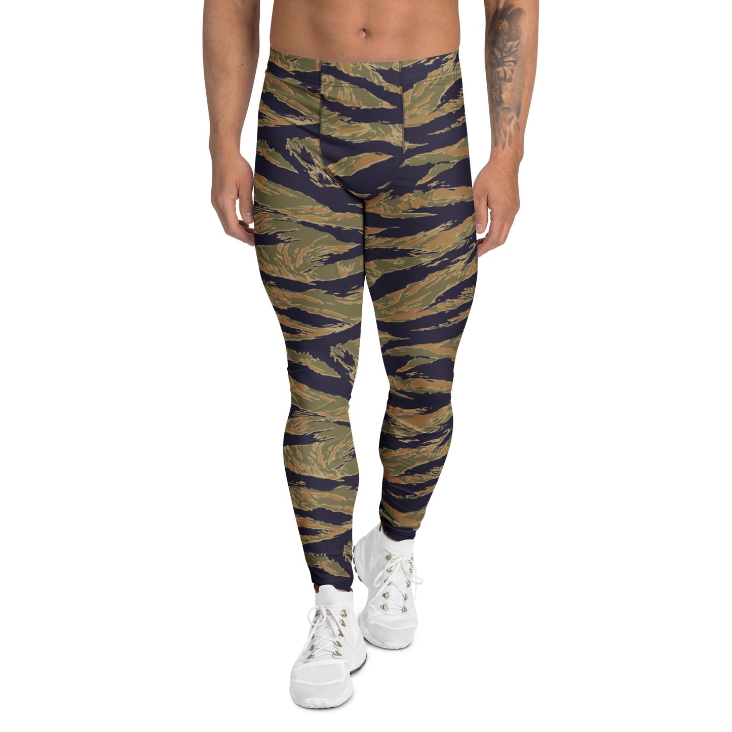 American Tiger Stripe Special Forces Advisor Gold CAMO Mens Leggings - XS