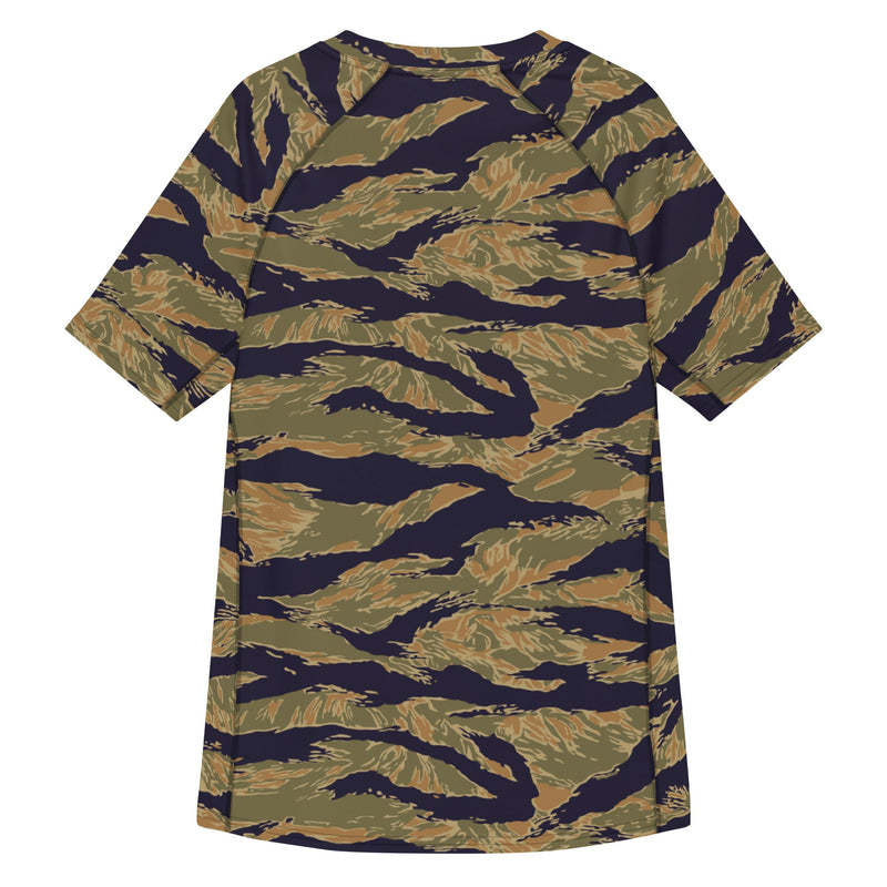 Tiger Stripe Special Forces Advisor Gold CAMO Mens Short-Sleeve Rash Guard - SS