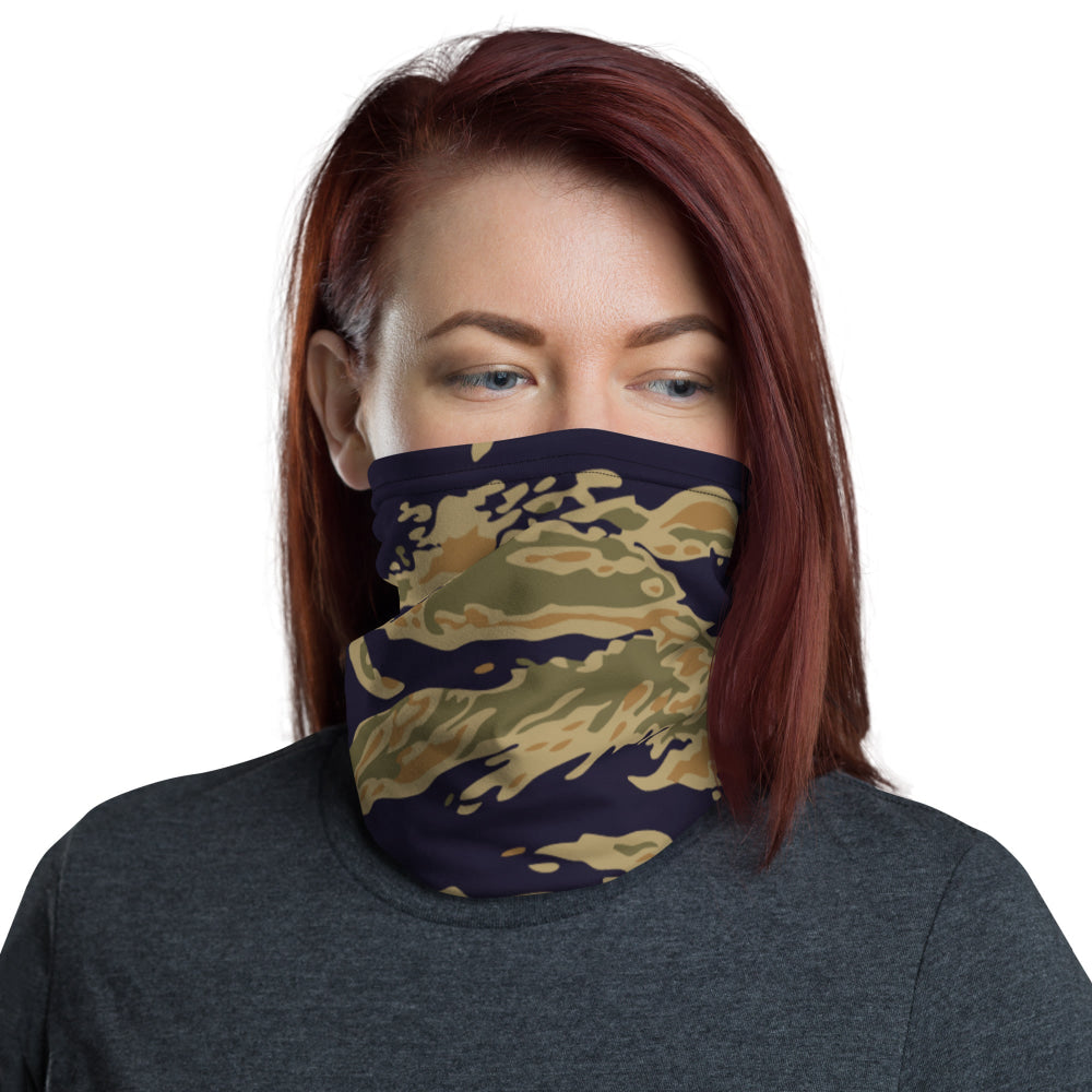 American Tiger Stripe Special Forces Advisor Gold CAMO Neck Gaiter