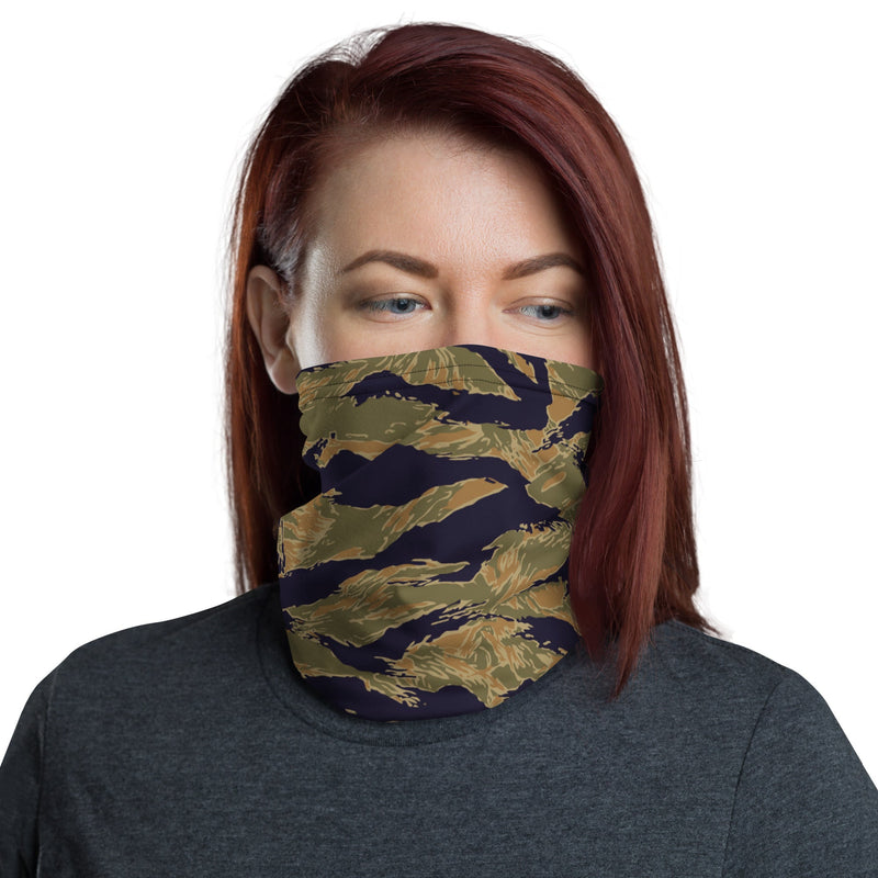 Tiger Stripe Special Forces Advisor Gold CAMO Neck Gaiter - Head