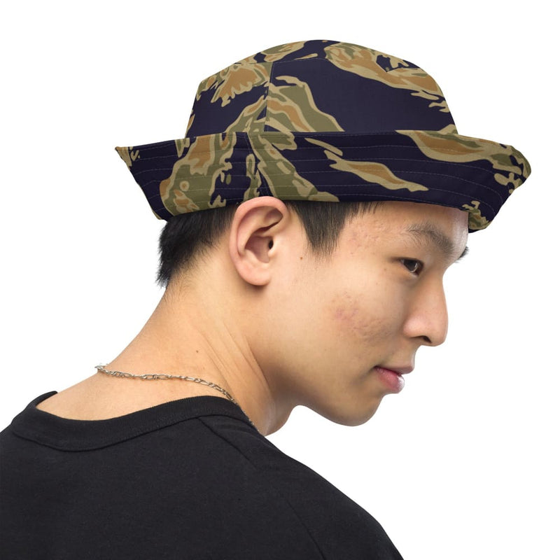 American Tiger Stripe Special Forces Advisor Gold CAMO Reversible bucket hat