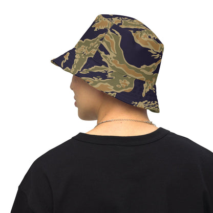 American Tiger Stripe Special Forces Advisor Gold CAMO Reversible bucket hat - S/M - Bucket Hat