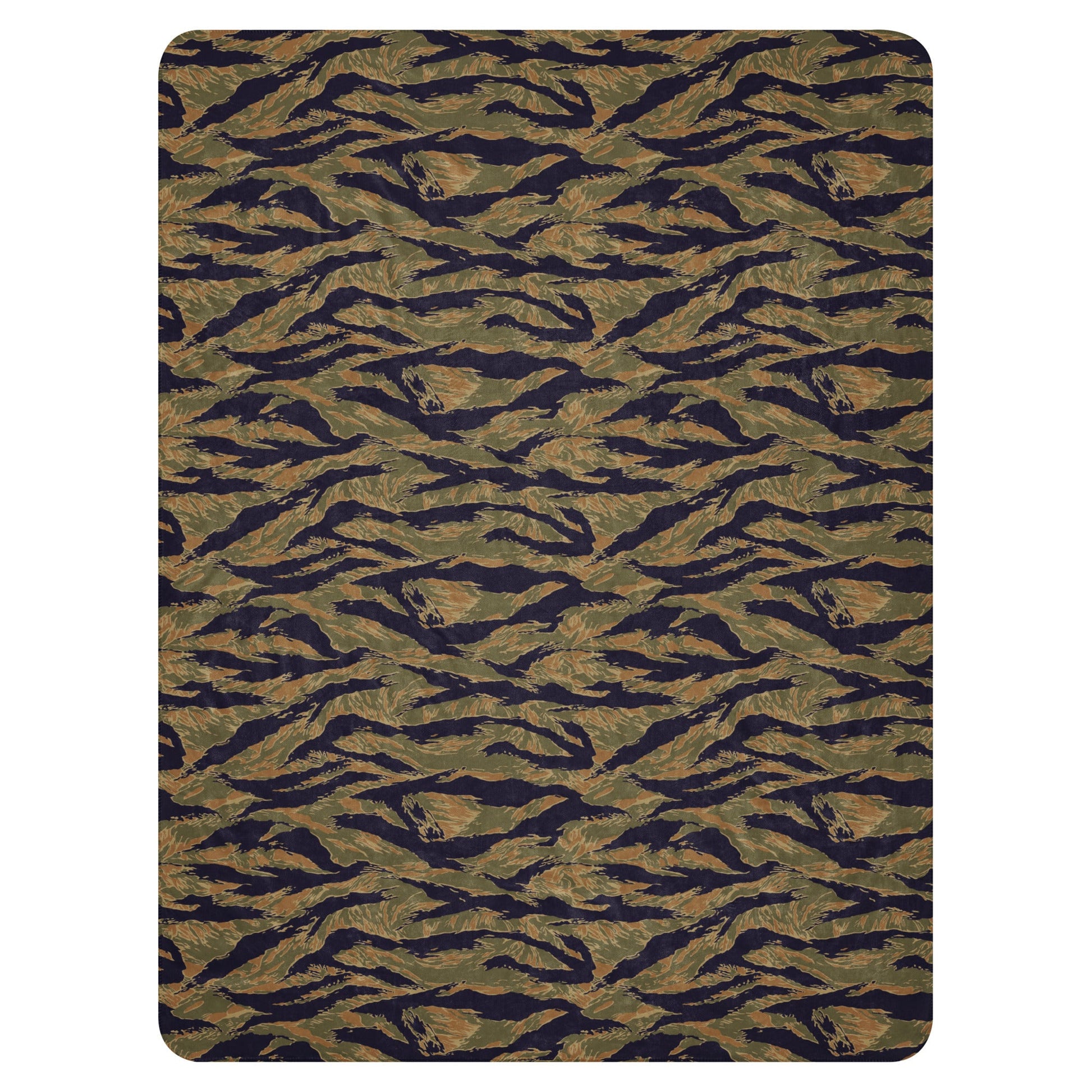 American Tiger Stripe Special Forces Advisor Gold CAMO Sherpa blanket - Blanket