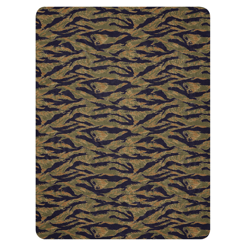 Tiger Stripe Special Forces Advisor Gold CAMO Sherpa Blanket