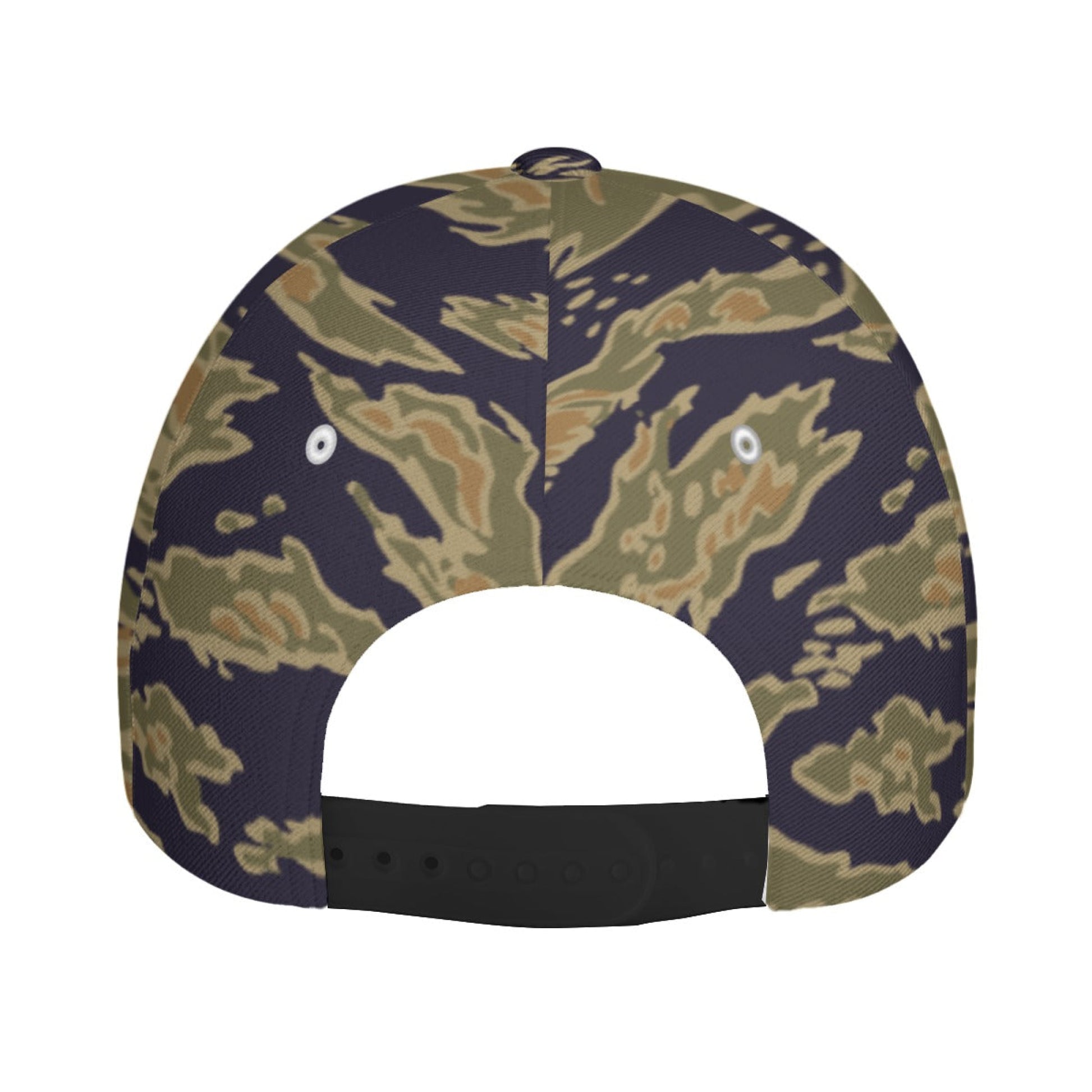 American Tiger Stripe Special Forces Advisor Gold CAMO Snapback Ball Cap - U / White