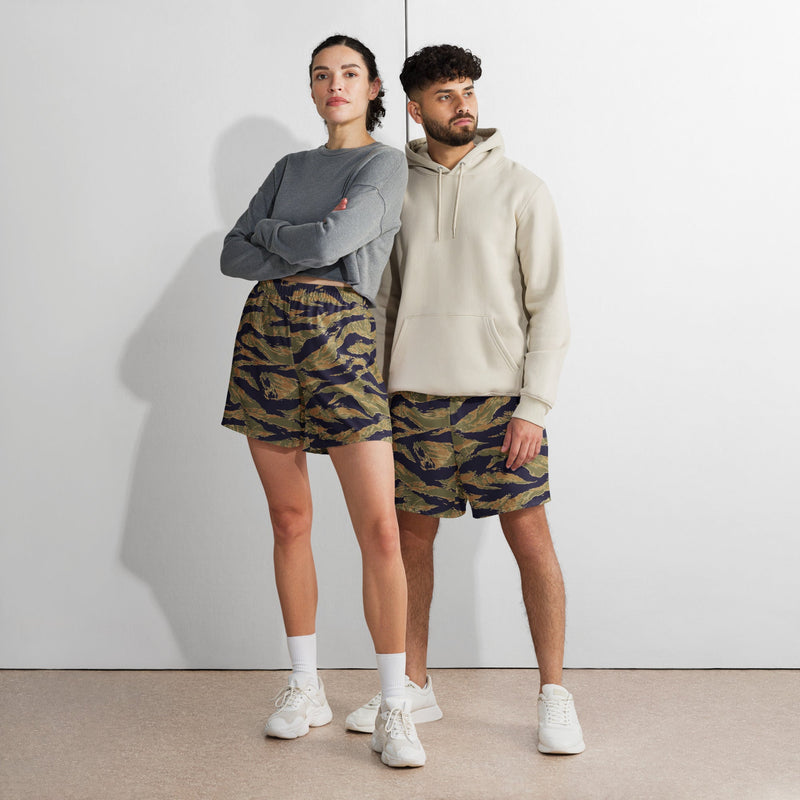 Tiger Stripe Special Forces Advisor Gold CAMO Unisex Athletic Long Shorts