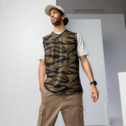 Tiger Stripe Special Forces Advisor Gold CAMO Unisex Basketball Jersey - 2XS