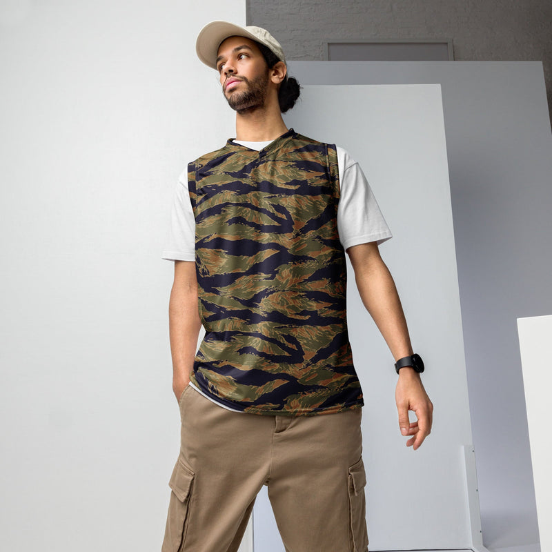 Tiger Stripe Special Forces Advisor Gold CAMO Unisex Basketball Jersey - 2XS