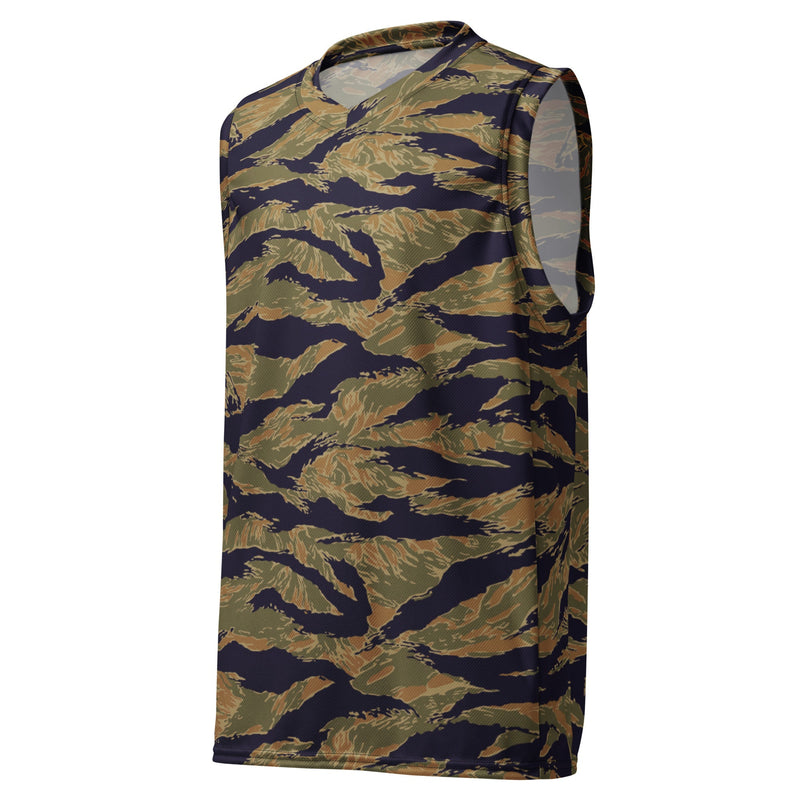 Tiger Stripe Special Forces Advisor Gold CAMO Unisex Basketball Jersey