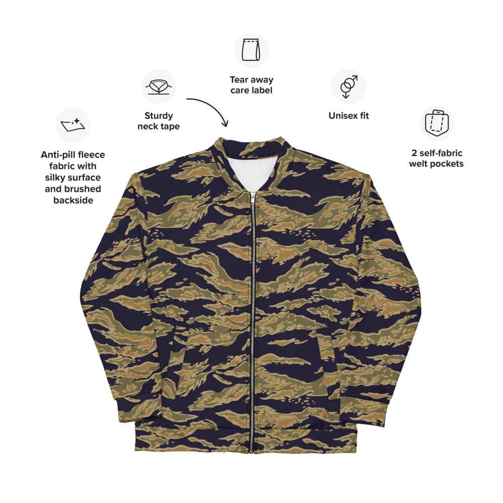 American Tiger Stripe Special Forces Advisor Gold CAMO Unisex Bomber Jacket