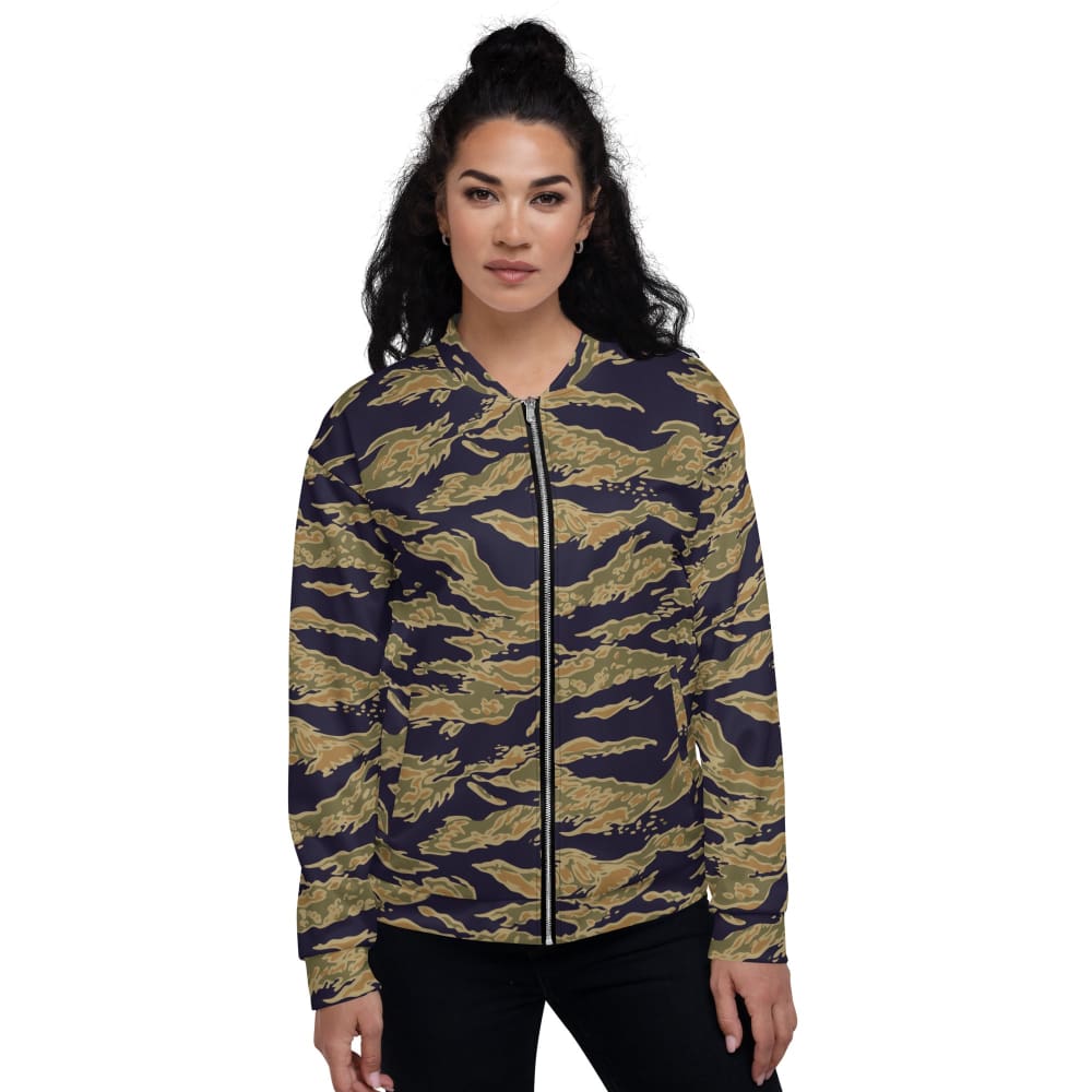 American Tiger Stripe Special Forces Advisor Gold CAMO Unisex Bomber Jacket