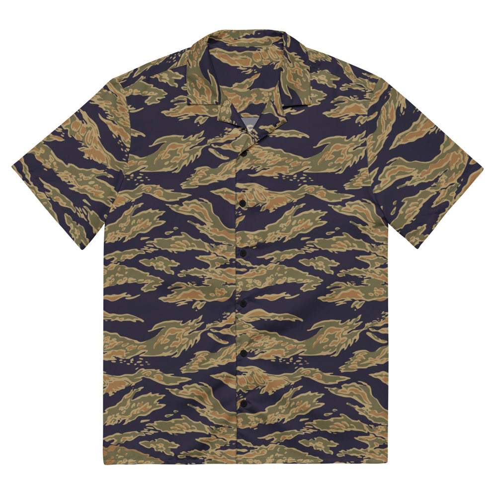 American Tiger Stripe Special Forces Advisor Gold CAMO Unisex button shirt - 2XS - Button Shirt