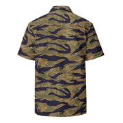 Tiger Stripe Special Forces Advisor Gold CAMO Unisex Short-Sleeve Button Shirt - Button-Up