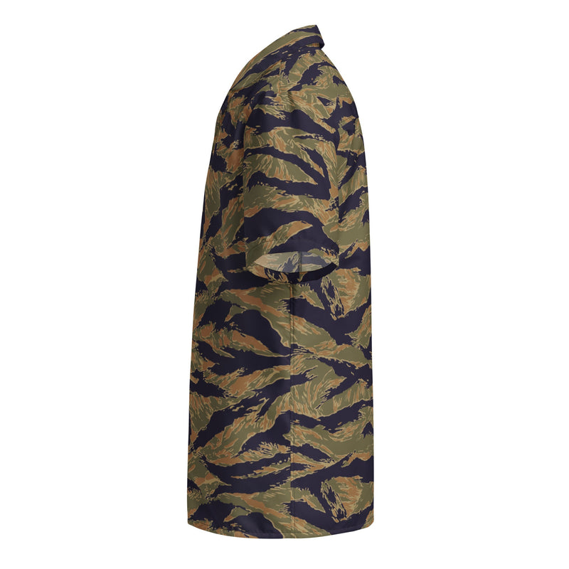 Tiger Stripe Special Forces Advisor Gold CAMO Unisex Short-Sleeve Button Shirt - Button-Up