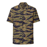Tiger Stripe Special Forces Advisor Gold CAMO Unisex Short-Sleeve Button Shirt - Button-Up
