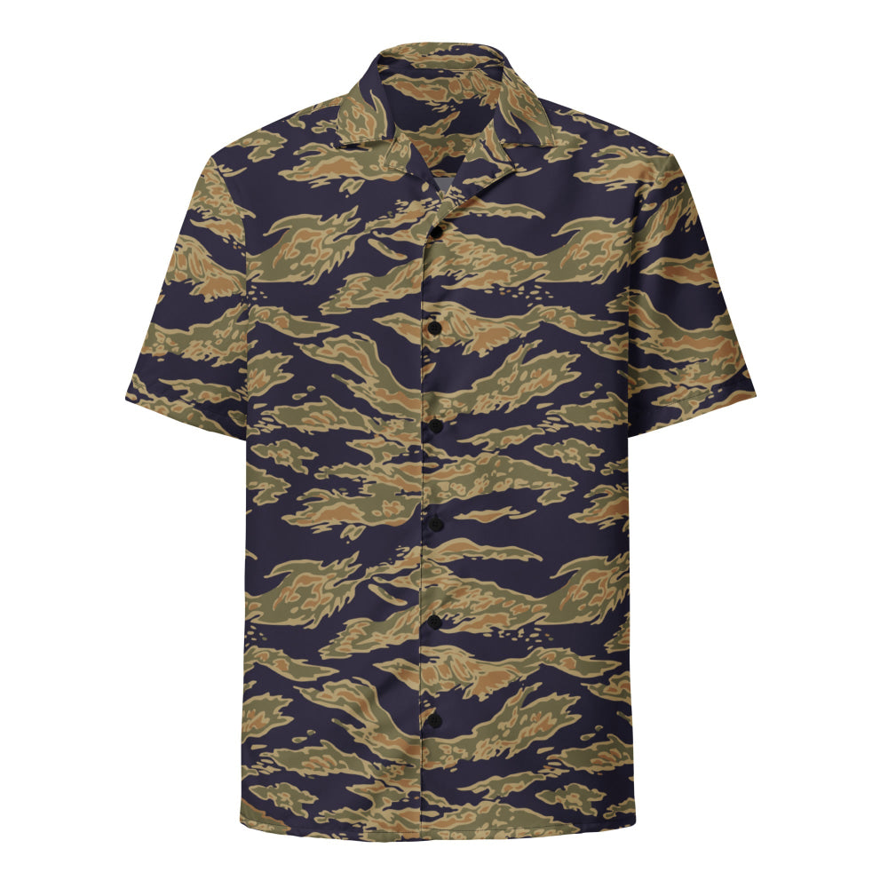 American Tiger Stripe Special Forces Advisor Gold CAMO Unisex button shirt - Button Shirt