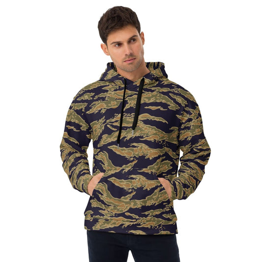 American Tiger Stripe Special Forces Advisor Gold CAMO Unisex Hoodie - 2XS
