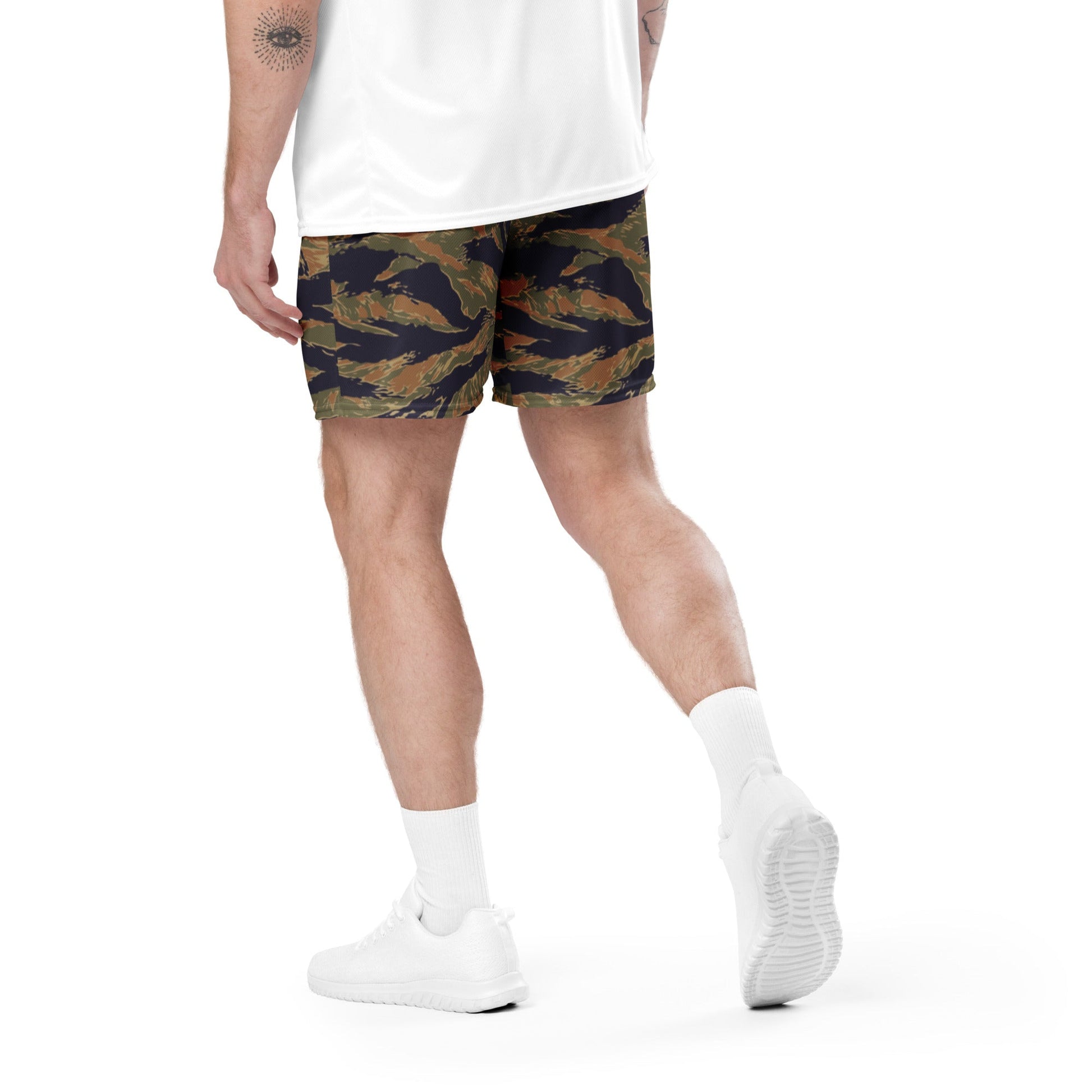 American Tiger Stripe Special Forces Advisor Gold CAMO Unisex mesh shorts - Mesh Shorts