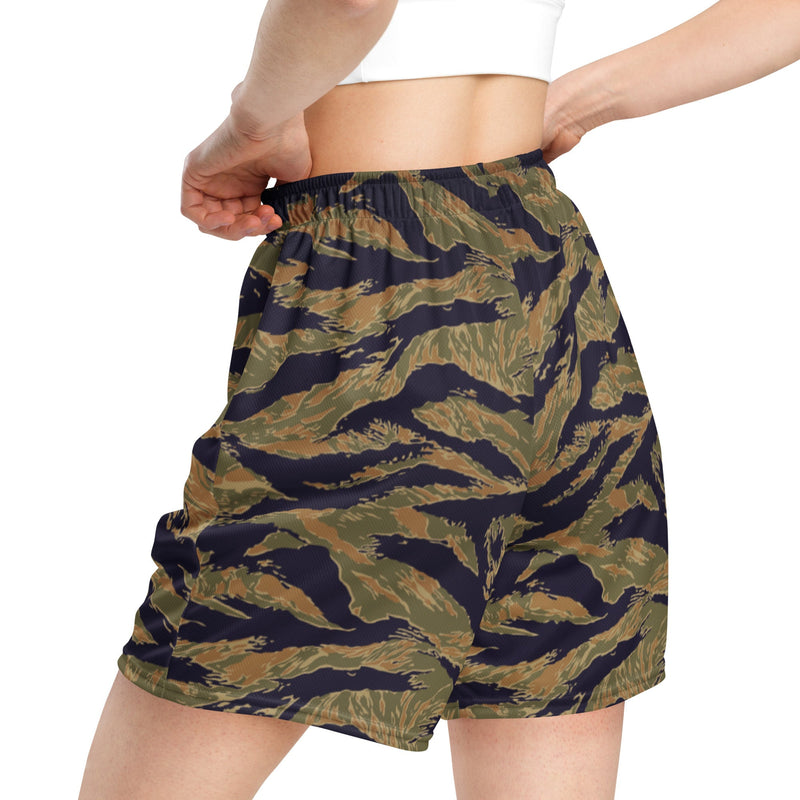 Tiger Stripe Special Forces Advisor Gold CAMO Unisex Mesh Shorts